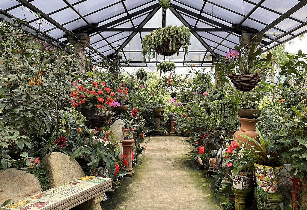 Greenhouse at Vallarta Botanical Gardens in Puerto Vallarta, Mexico