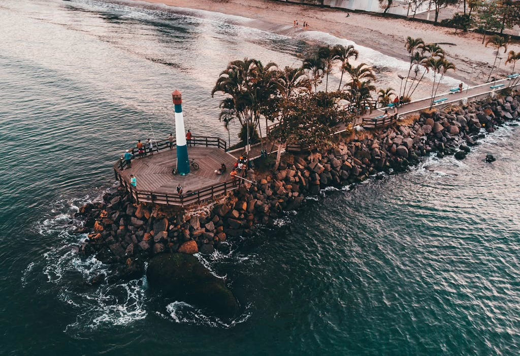 Pier and coastal viewpoint in Puerto Vallarta, a common starting point for boat tours to Marietas Islands Hidden Beach